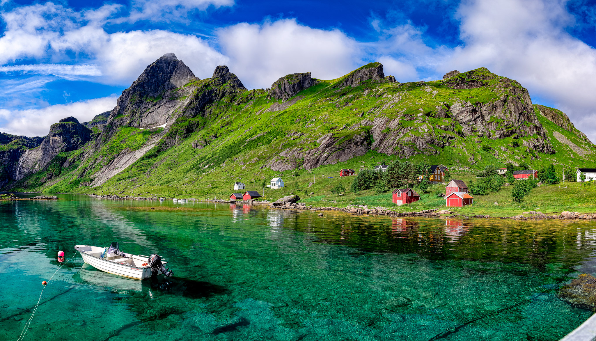 Panorama over Bunes in Lofoten